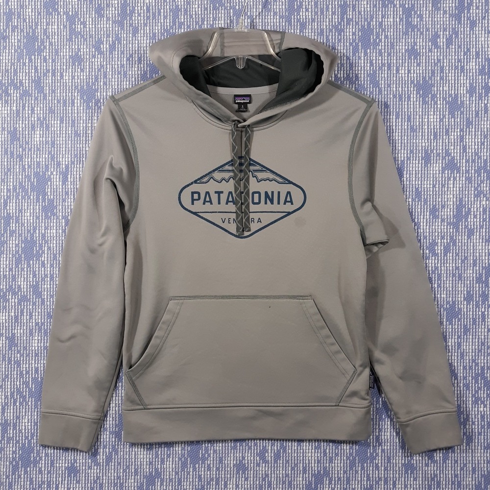 Patagonia Hoodie Ventura Mens Small Gray PolyCycle Outdoor 39494